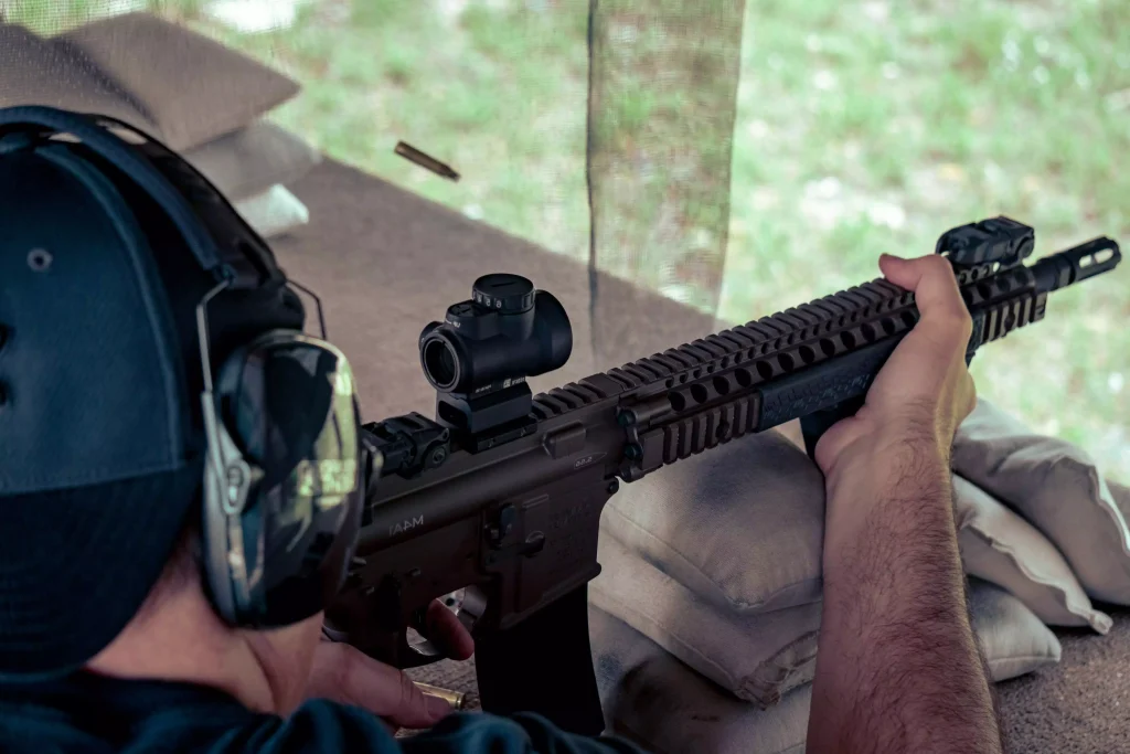 tube red dots on rifle