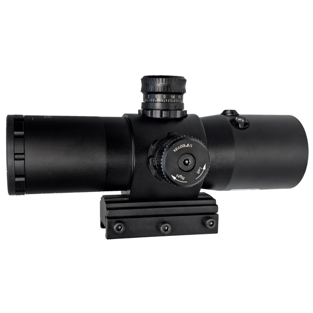 Rugged 3×42 Laser Rifle Scope HUQ342