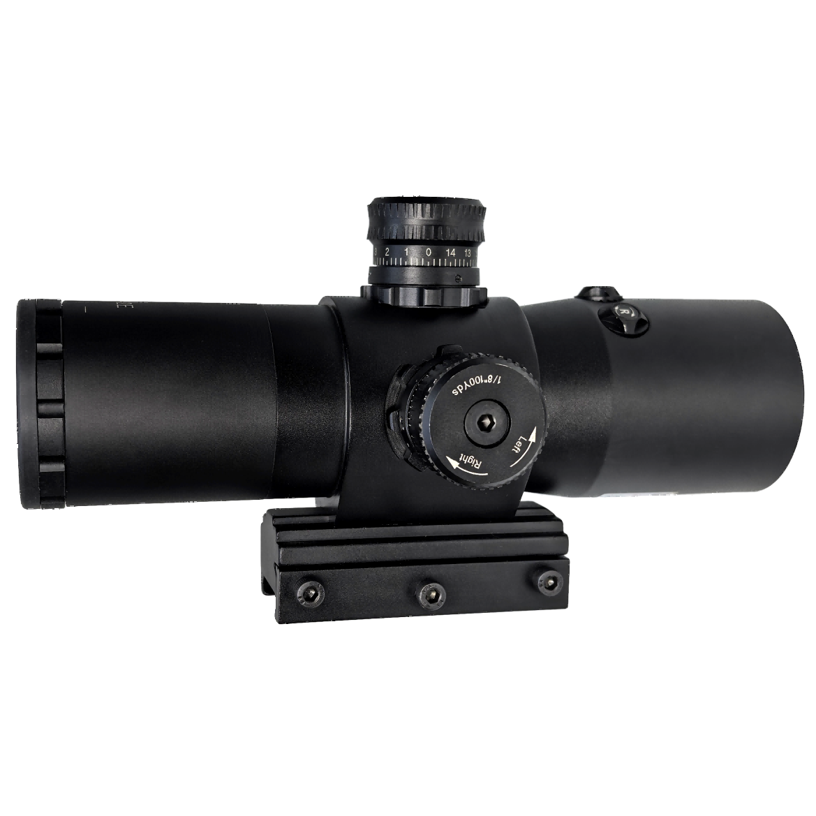 Rugged 3×42 Laser Rifle Scope HUQ342