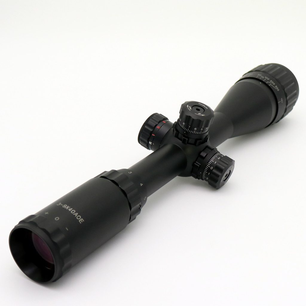 Tactical Zero-Stop Rifle Scopes HUQ3-9X40AOE