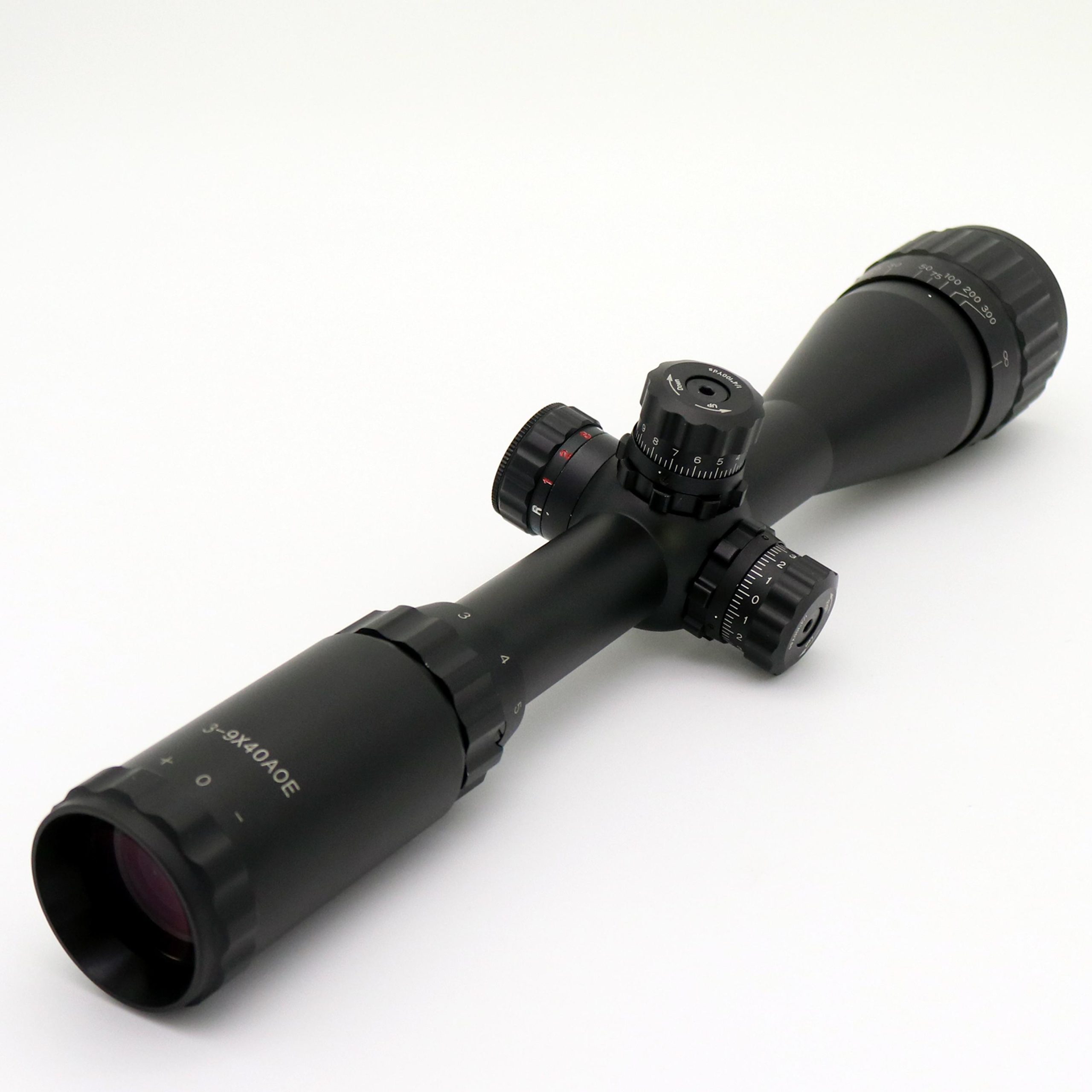Tactical Zero-Stop Rifle Scopes HUQ3-9X40AOE