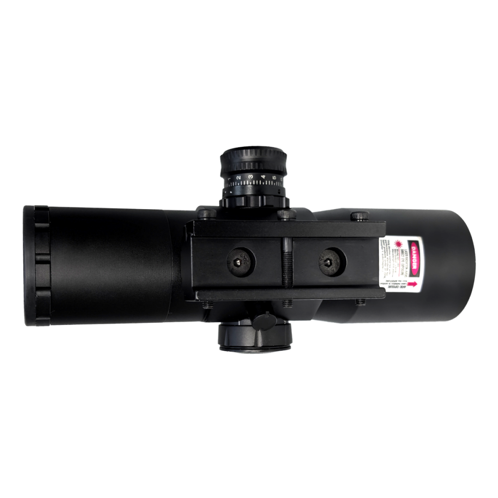 Rugged 3×42 Laser Rifle Scope HUQ342 2