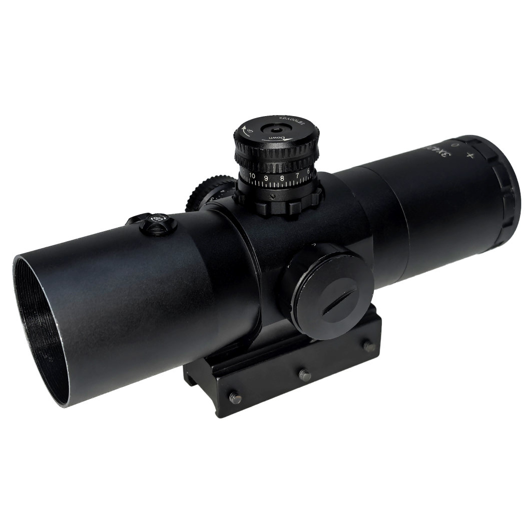 Rugged 3×42 Laser Rifle Scope HUQ342 3