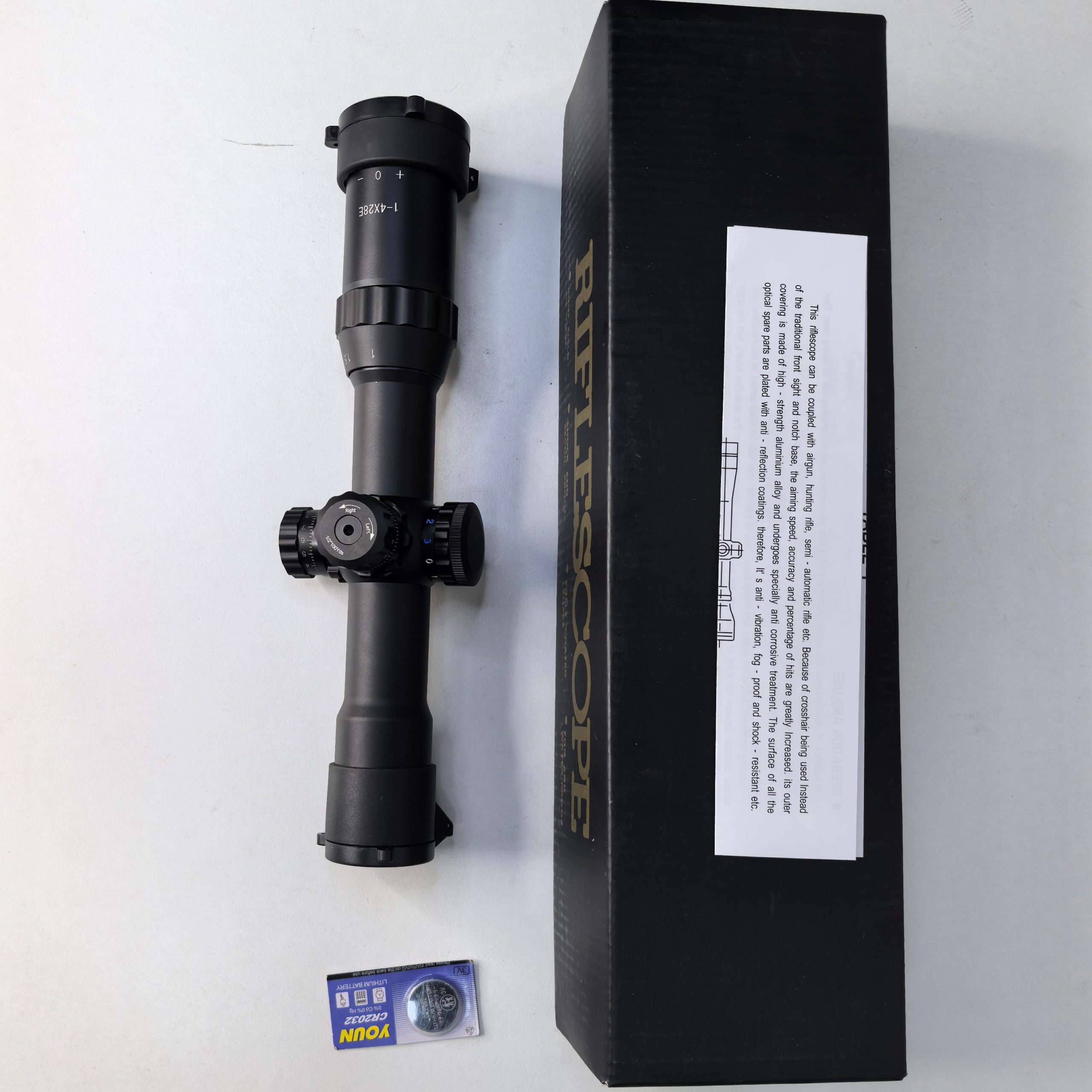 1–4×28E LPVO Rifle Scope HUQ1-4X28E 6