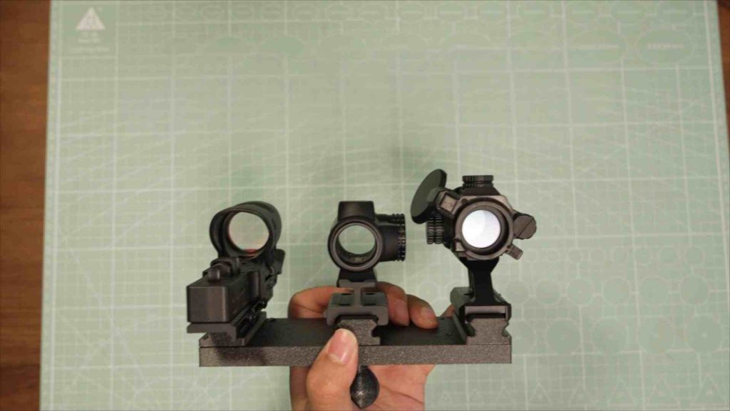 Commonly used red dot sights