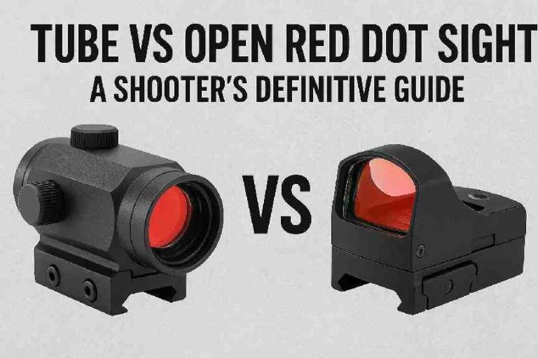 tube vs open red dot sight