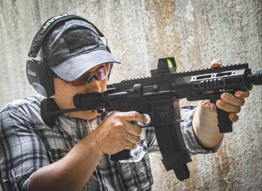 Shoot with a red dot sight