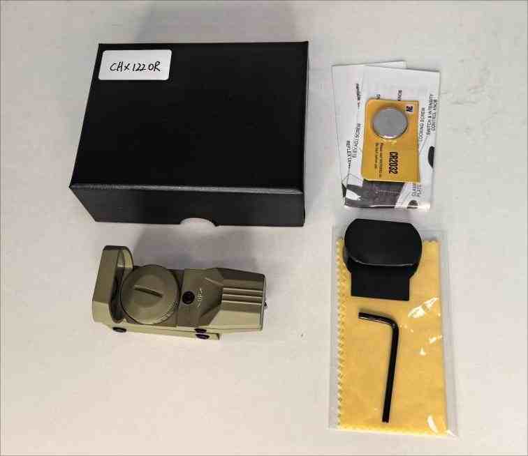 The complete set of red dot sights is provided by foreseen