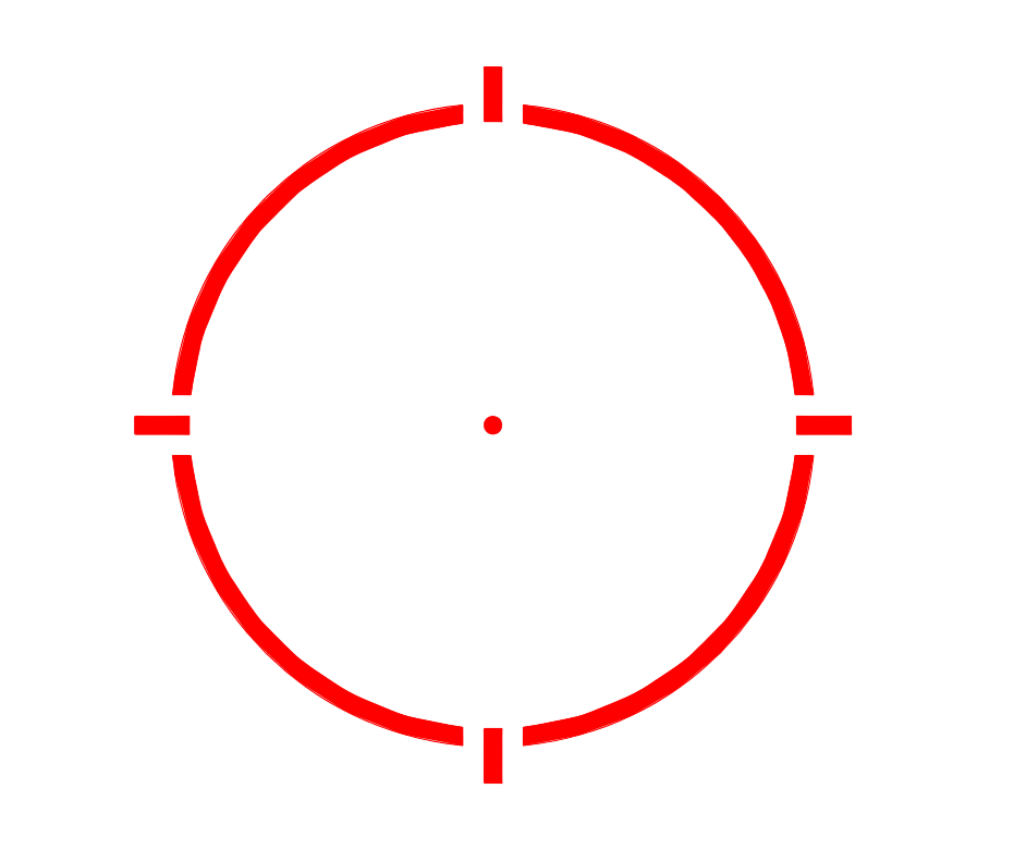 2/32 MOA Large Viewing Window Open Emitter Pistol Red Dot XIX1404OR