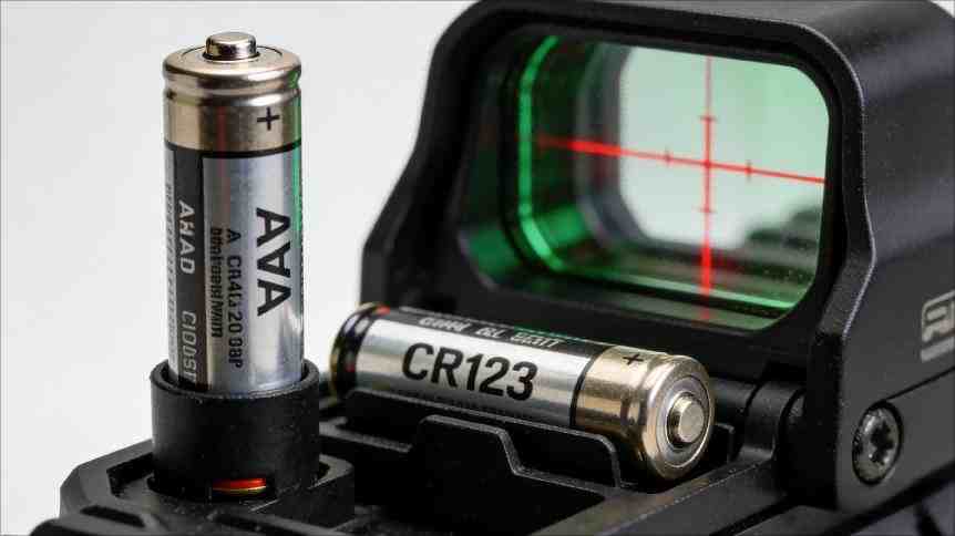 AA Batteries vs CR123 Batteries in Holographic Sights