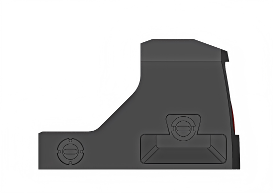 Mira holográfica de ponto vermelho para pistola com montagem direta - Placa de base RSMC, 40g, liga de alumínio 7075, mira holográfica em miniatura JIK1223OR