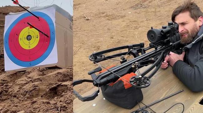 Using crossbows at the shooting range