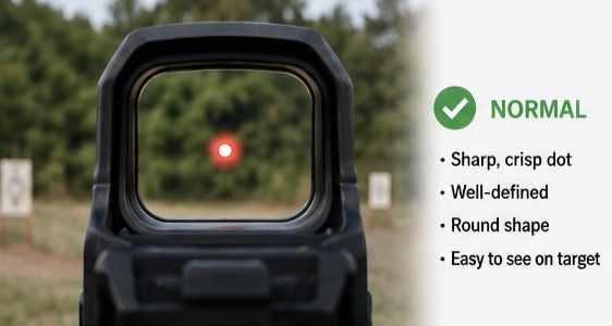 Normal Red Dot Actually Look Like