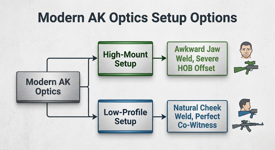 Ak optics setup options