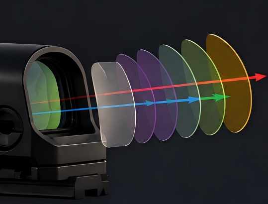 red dot sight lens