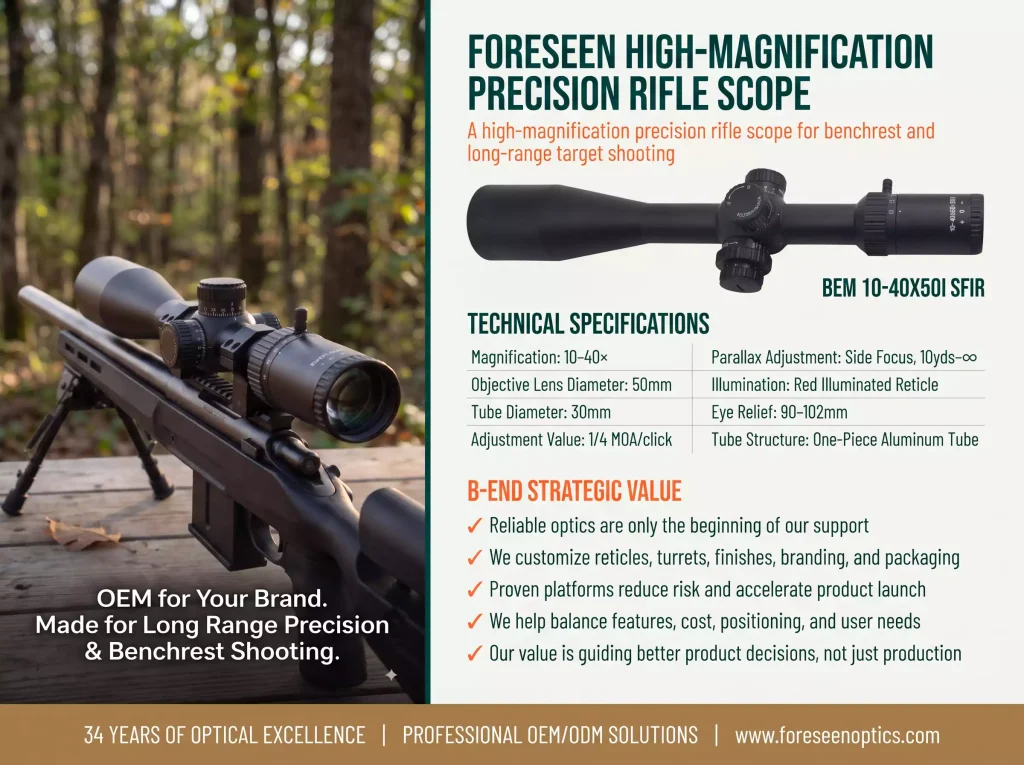 Long Range Hunting Scopes BEM10-40X501 SFIR