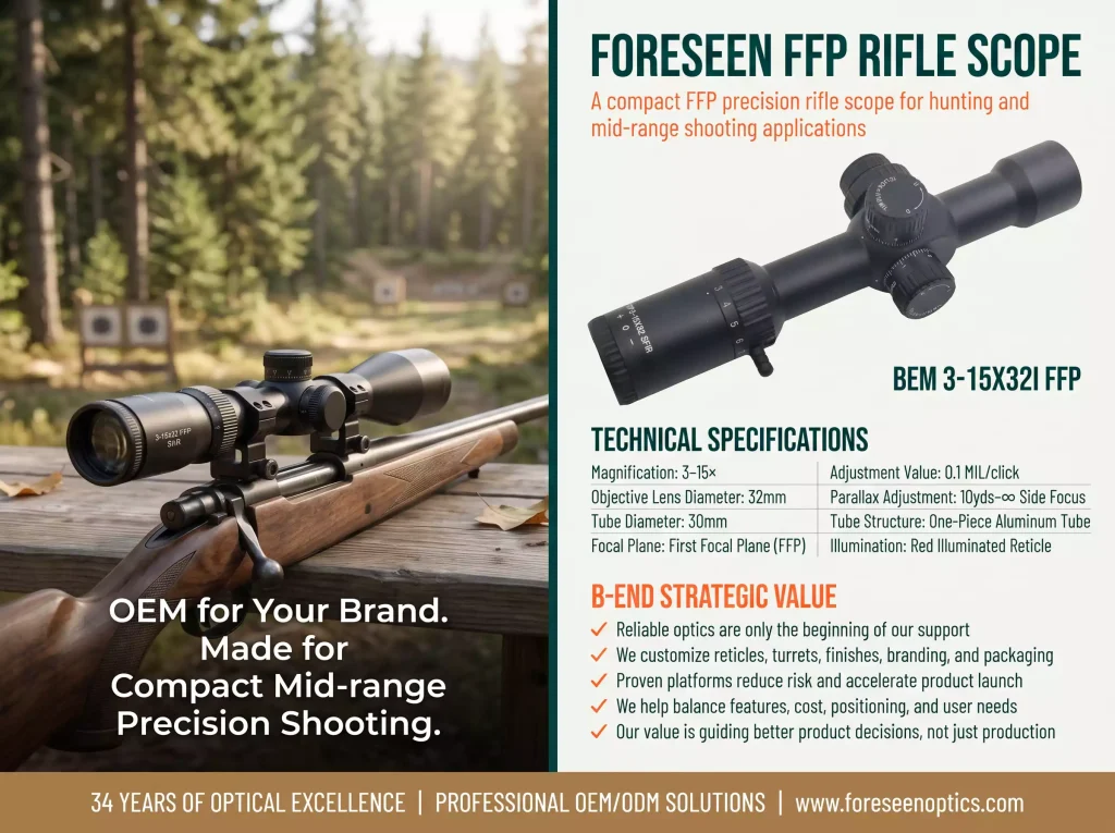 General & Mid-Range Hunting Scopes BEM3-15X321 FFP