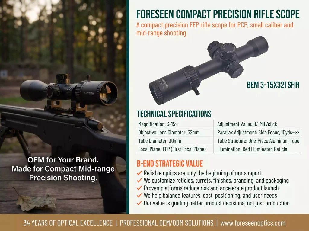 General & Mid-Range Hunting Scopes BEM3-15X322 SFIR