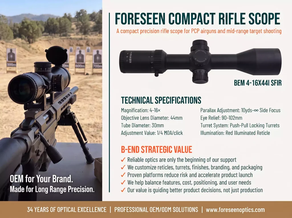 General & Mid-Range Hunting Scopes BEM4-16X441 SFIR