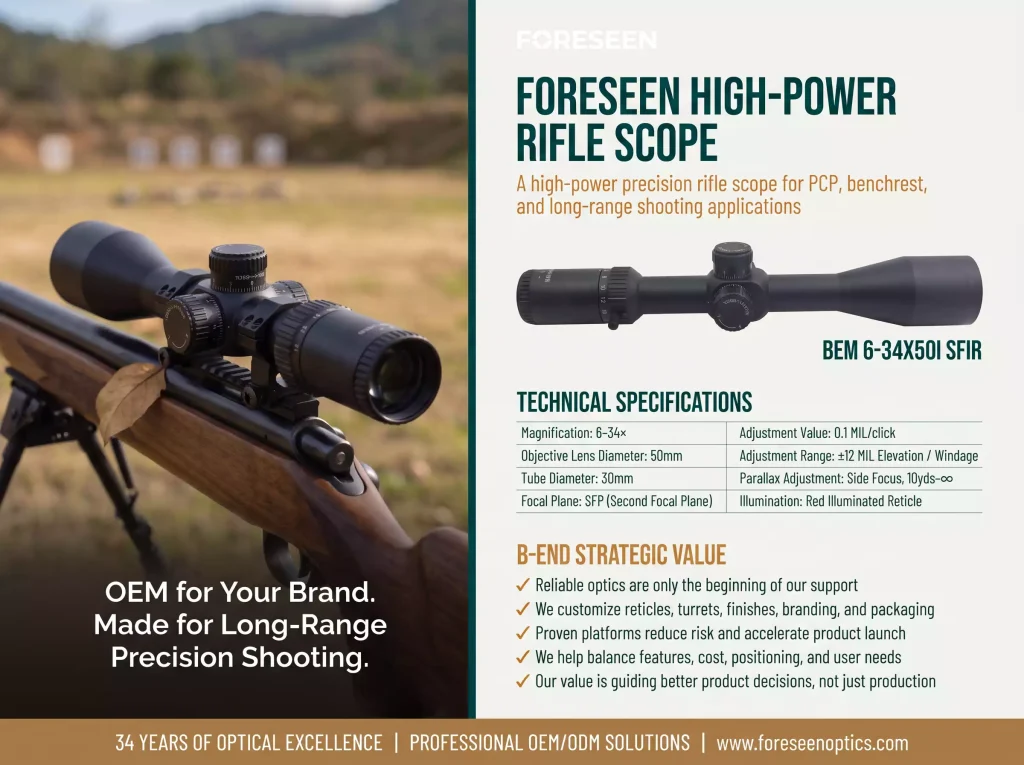 Long Range Hunting Scopes BEM6-34X501 SFIR