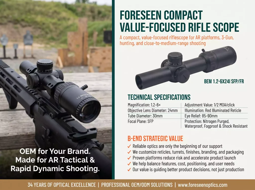 Driven & Short Range Hunting Scopes BEM1.2-6X241 SFP/FR