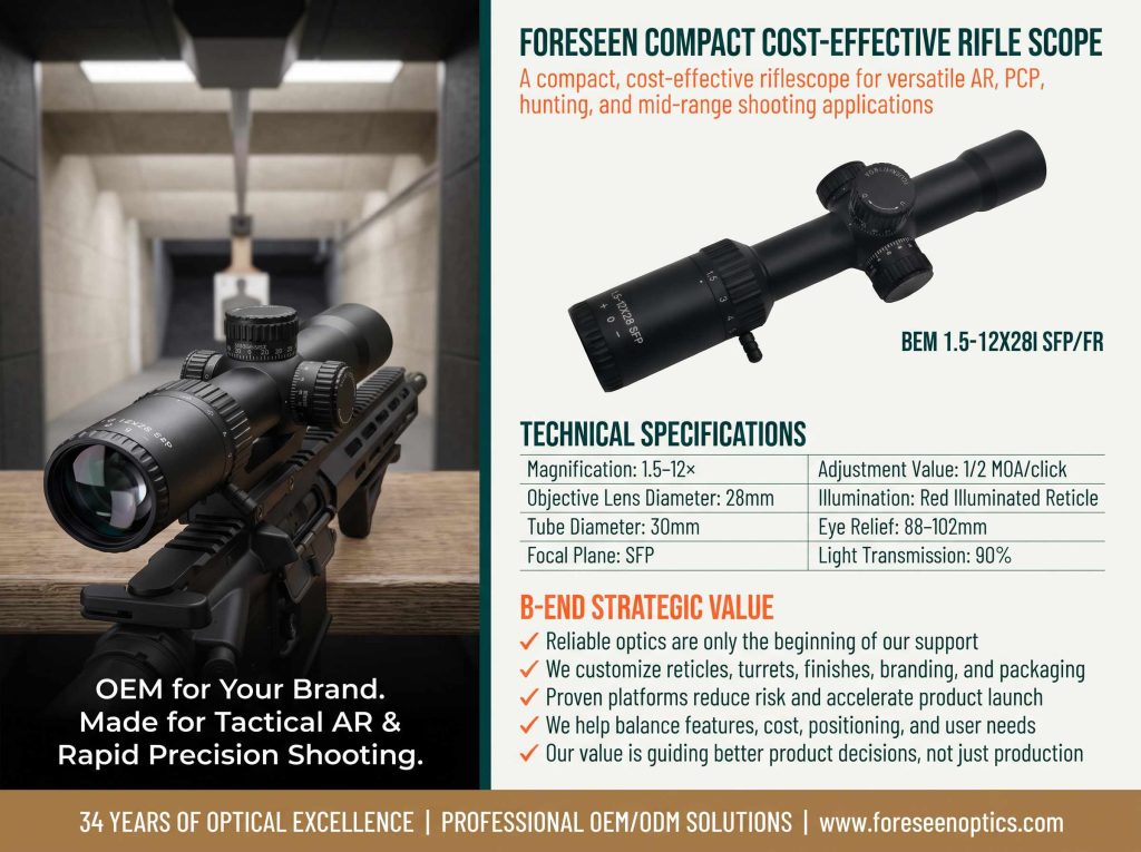 General & Mid-Range Hunting Scopes BEM1.5-12X281 SFP/FR