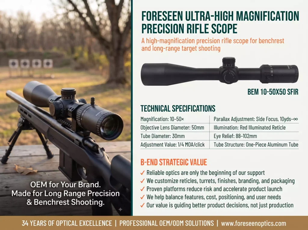 Long Range Hunting Scopes BEM10-50X50 SFIR