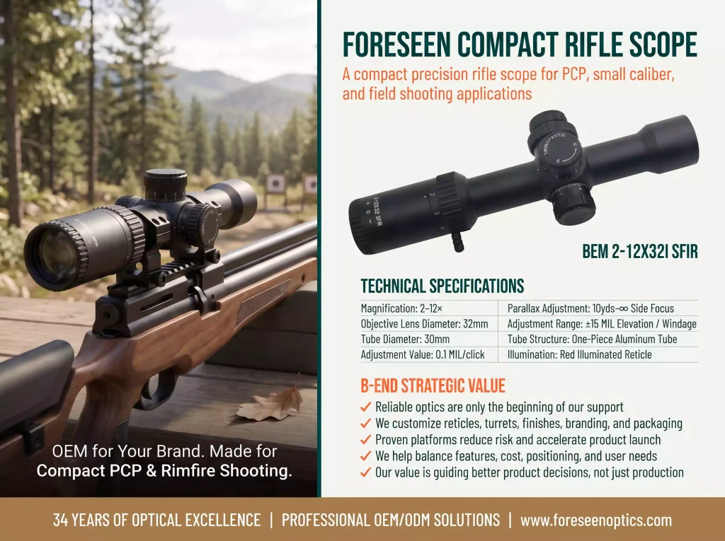 General & Mid-Range Hunting Scopes BEM2-12X321 SFIR