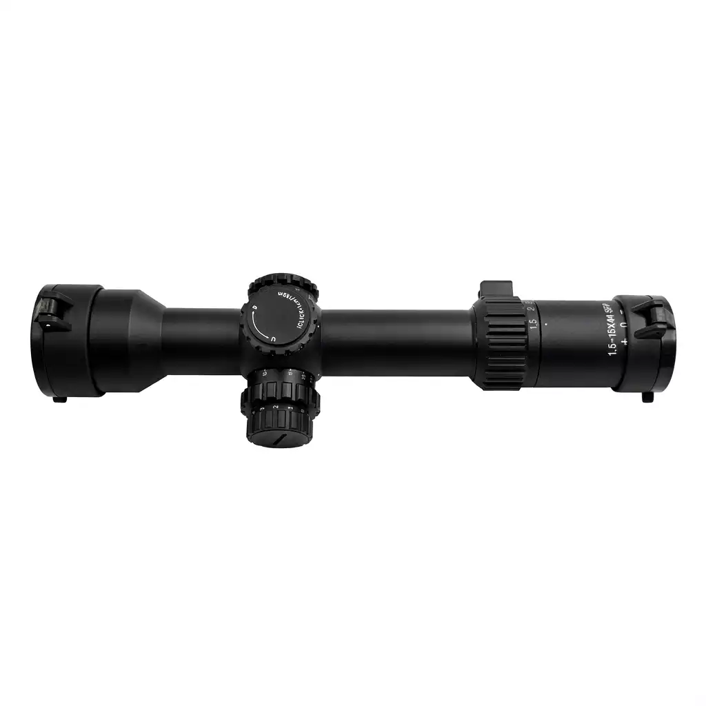 High-Zoom Large-Objective Rifle Scopes | 1.5-15x44 SFP Rifle Scope with 34mm Tube, Red Illumination, Side Parallax and Push-Pull Locking Turrets BEM1.5-15X44 SFIR