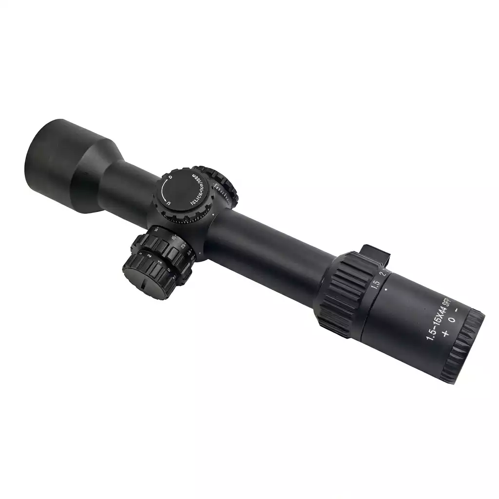 High-Zoom Large-Objective Rifle Scopes | 1.5-15x44 SFP Rifle Scope with 34mm Tube, Red Illumination, Side Parallax and Push-Pull Locking Turrets BEM1.5-15X44 SFIR