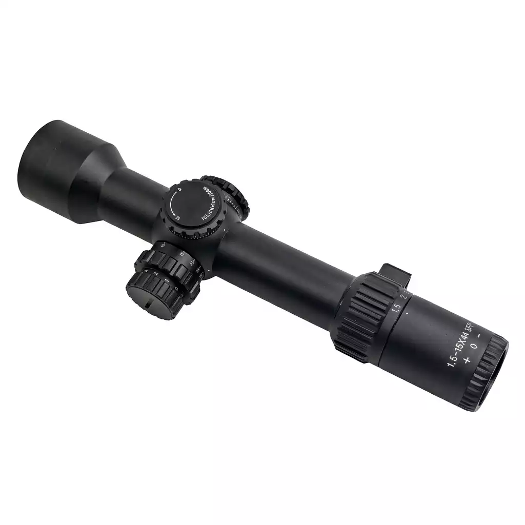 High-Zoom Large-Objective Rifle Scopes | 1.5-15x44 SFP Rifle Scope with 34mm Tube, Red Illumination, Side Parallax and Push-Pull Locking Turrets BEM1.5-15X44 SFIR