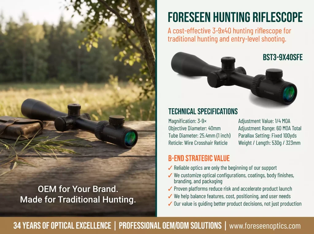 General & Mid-Range Hunting Scopes BST3-9X40SFE