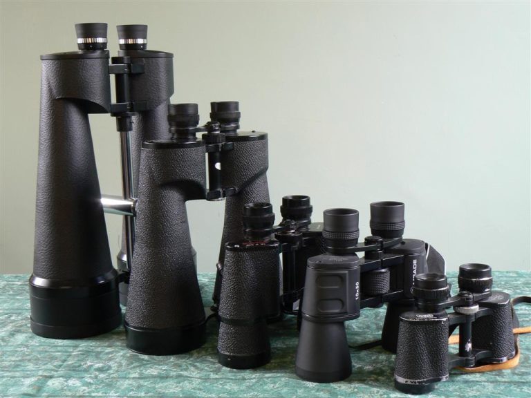 Binoculars with different specifications and designs