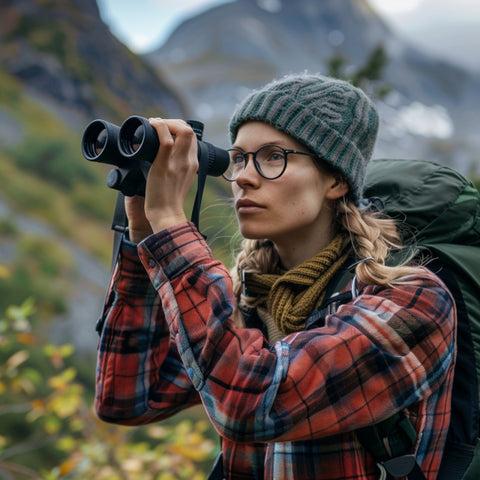 binoculars For mountain travel and light outdoor use